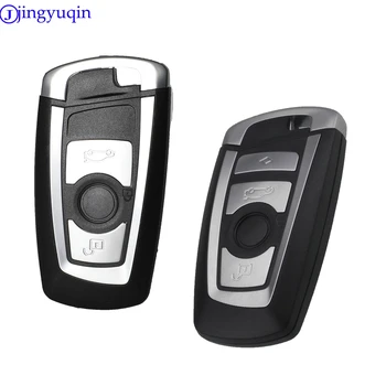 Замена jingyuqin 3/4 Кнопки Smart Car Remote Key Shell Для BMW F CAS4 5 Серии 7 Серии X3 X4 Smart Key Fob Case Cover