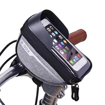 Горячая велосипедная рама, сумка с передней трубкой, руль для MTB велосипеда, сумка для мобильного телефона, портативный Водонепроницаемый Практичный держатель для телефона с сенсорным экраном
