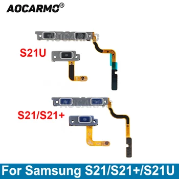 Aocarmo Кнопка Включения/Выключения Увеличения/Уменьшения Громкости Гибкий Кабель Для Samsung Galaxy S21 Plus S21 + S21Ultra G991 G996 G998 Запасная Часть