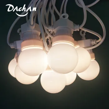 DACHAN IP65 LED G50 Гирлянда Глобус Лампа Струнный Свет Открытый Белый Шнур Для Водонепроницаемой Гирлянды Свадебная Вечеринка Патио Задний Двор