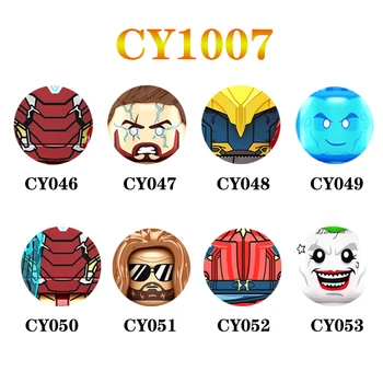CY1007 Популярные персонажи Moive, мини строительные блоки, кирпичи с аксессуарами, фигурки, развивающие игрушки для детей