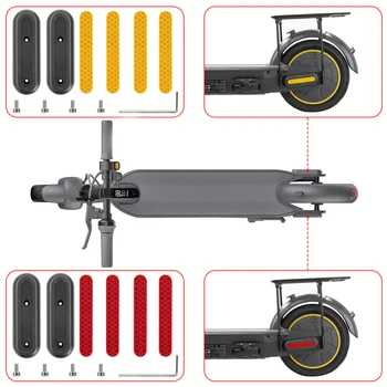 Для электрического скутера Ninebot Max G30 G30D Светоотражающая наклейка на ступицу заднего колеса Защитный чехол для винтовых инструментов Декоративные чехлы