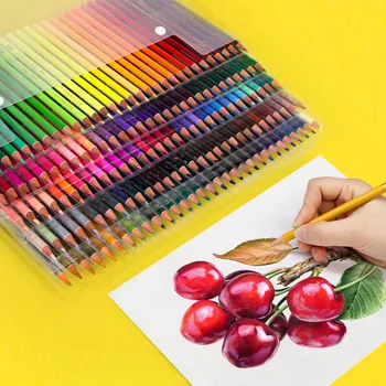 180 цветов, 160 цветов, цветные карандаши, 120 цветов, карандаши для рисования, профессиональный карандаш для рисования, школьный набор цветных карандашей, Цветной