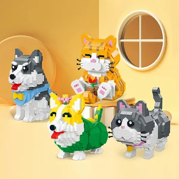 Серия Demon Domain Pet, милая игрушка-головоломка для домашних животных, украшения для родителей и детей своими руками, игрушки для сборки детских блоков