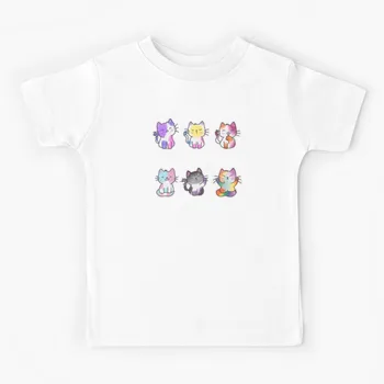 Милые футболки Pride Cats, Одинаковые для семьи, Для Мужчин И женщин, Летние Детские Топы Для мальчиков и девочек, Футболка, Детская одежда, Топ для Родителей и детей, Футболка