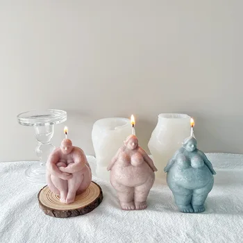 3D Абстрактная свеча для человеческого тела, Силиконовые формы Для изготовления мыльных свечей, Гипсовые формы Для изготовления подарков вручную