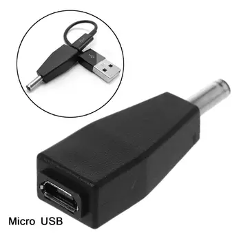 Штекер преобразователя Micro USB в Dc 3,5x1,35 м, Адаптер питания для ноутбука, Разъем для зарядки