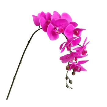 4 шт./лот Бабочка Орхидея искусственный цветок Свадебное украшение Букет 3D Touch Орхидея для домашнего декора Длинная цветоносная ветка