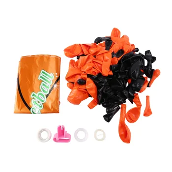 110 ШТ. Набор воздушных шаров с гирляндой и аркой на баскетбольную тематику, черно-оранжевые воздушные шары для баскетбола, декор на спортивную тематику, принадлежности для вечеринок