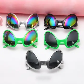 Креативные Вечерние Очки Радужные Линзы Солнцезащитные Очки Alien Glasses Uv-anti Забавные Солнцезащитные Очки 2023 New Punk Trendy Hot Sale