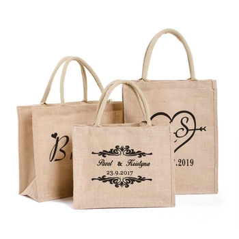 Изготовленные на заказ пляжные сумки-тоут из мешковины, персонализированные сумки для подружек невесты, Девичник, свадебная вечеринка, подарки для поездки для девочек, сумки для покупок из джута