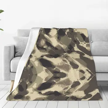 Камуфляжное одеяло камуфляжное плюшевое винтажное теплое одеяло для украшения дома