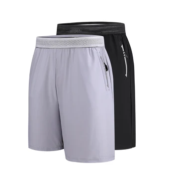 Мужские спортивные шорты для бега и фитнеса Ice Silk Тонкие дышащие быстросохнущие тренировочные баскетбольные шорты