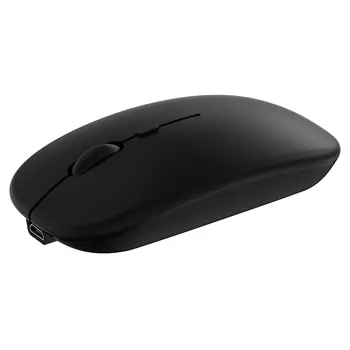 Беспроводная мышь Bluetooth, двухрежимная перезаряжаемая портативная компьютерная мышь 2,4 G для ноутбуков с Windows, настольных ПК Mac, USB