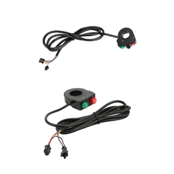 Выключатель света электрического велосипеда 3 в 1 Световой рожок Кнопка включения головного света электрического скутера Переключатель звонка