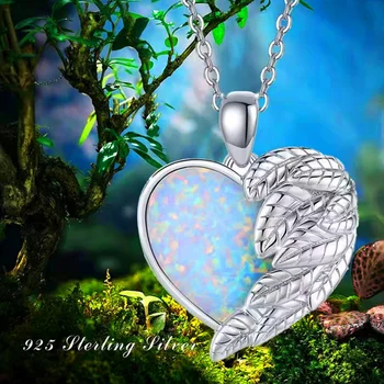 Роскошное женское ожерелье с подвеской в виде крыла в виде сердца, Серебряные цепочки, очаровательные свадебные ожерелья из белого хрусталя для женщин