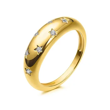 Vonmoos, Массивные кольца-купола для женщин, Мужское кольцо с золотой звездой, Роскошное Модное заявление, Тренд 2023, Темпераментные украшения