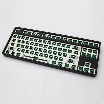 87 Беспроводная BT5.0 2.4 g Беспроводная Механическая клавиатура Type-c DIY Kit Hot Swap RGB Печатная плата ABS Черный Белый Корпус Аккумулятор емкостью 3000 мАч