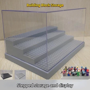 Совместим со строительным блоком LEGO, коробкой для игрушек-гранул, квадратной прозрачной коробкой для хранения кукол ручной работы, пылезащитным чехлом Phantom Ninja