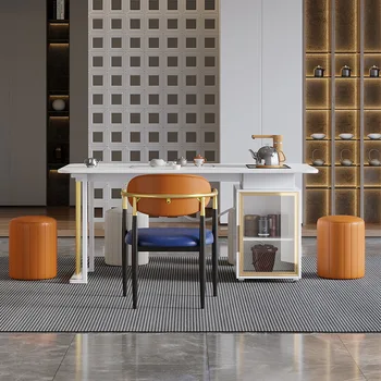 Современная и сдержанная Легкая роскошь, сочетание чайного столика и стула в стиле рок-н-ролл, офисный чайный столик в стиле рок для дома
