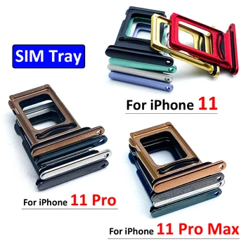 Оригинал Для iPhone 11 Pro Max Слот Для SIM-карты Держатель Лотка для SD-карт Запасные Части Адаптера