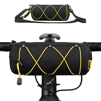 Сумка на руль велосипеда, велосипедная сумка для хранения переднего цилиндра, держатель для мобильного телефона, передняя рама, верхняя трубка, сумка через плечо
