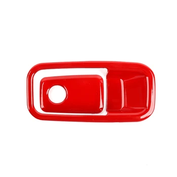 Коробка для хранения пассажиров второго пилота, Декоративная крышка переключателя, наклейки, накладка для Ford Bronco 2021 2022, ABS Красный