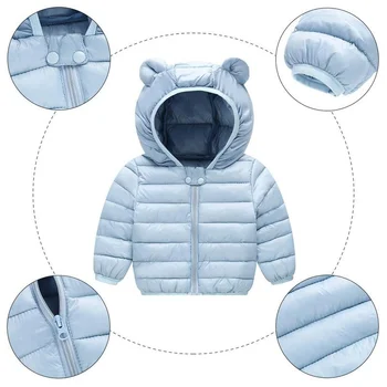 Зимние пальто для Детей с Капюшоном Для маленьких мальчиков и девочек, Зимняя Пуховая куртка для Детей, Пуховик Bokep Для Маленьких Девочек