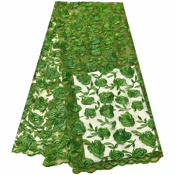 Зеленое платье для одежды, Сетка для бисероплетения, Сетчатая ткань, Швейные ткани, изделия для новобрачных, Италия, Тюль, блестки, кружево для свадебного платья