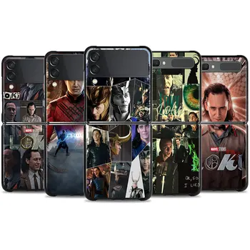 Чехол для Samsung Galaxy Z Flip3 Flip 5G Phone Funda Hard PC Black Coque Чехол Для смартфона Shang Chi Loki Marvel