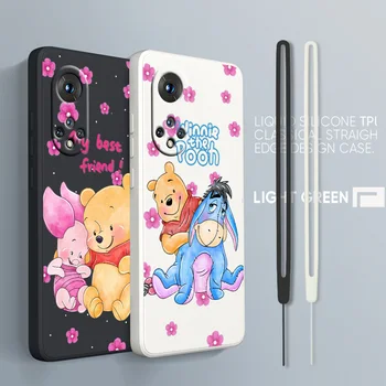 Disney Winnie Pooh Cute Для Honor X7 X8 60 50 30 20x20 10X Pro Plus Lite Жидкий Веревочный Силиконовый Чехол Для Конфет Чехол Для Телефона