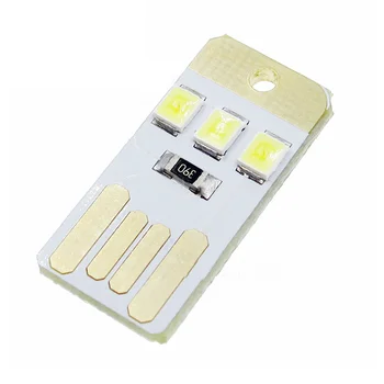 10ШТ Мини-ночной USB светодиодный Брелок Портативная Электрическая Белая доска Карманная карточка Лампа Светодиодная Лампа