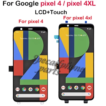 Черный для Google Pixel 4 4XL ЖК-дисплей с сенсорным экраном, дигитайзер в сборе, Запасные части для Google Pixel 4XL LCD