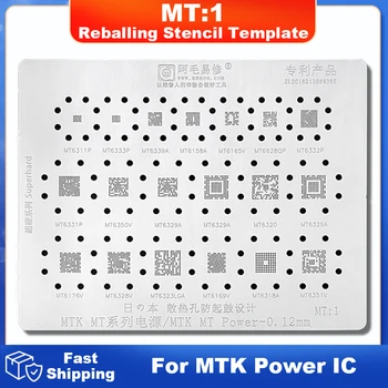 MT1 MT2 Шаблон Трафарета Для Реболлинга BGA Для MTK MT MT6359VKP MT6351V MT6353V MT6350V MT6328V MT6323LGA MT6357CRV Микросхема IC Чипсет
