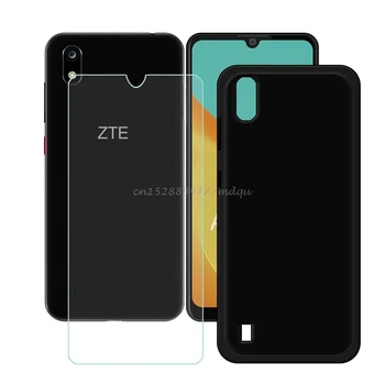 Корпус из закаленного стекла ZTE Blade A7 2019 Мягкий силиконовый чехол для телефона с полностью закаленным стеклом для ZTE Blade A3 2019 A5 2019