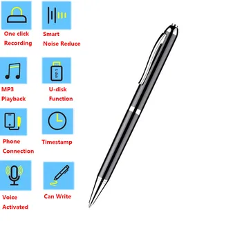 256 ГБ цифровой Диктофон с активированной ручкой Espia 4-128G Mini Профессиональная Аудиозапись с шумоподавлением, звуковой Диктофон MP3-плеер