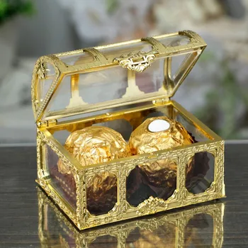 Винтажная Прозрачная Коробка для хранения Пиратских сокровищ Брелок для конфет для ювелирных изделий Хрустальная коробка для безделушек Держатель Органайзер Чехол для хранения