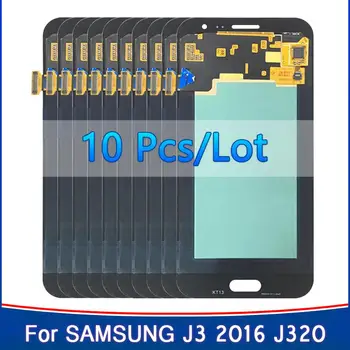 10 шт./лот ОРИГИНАЛЬНЫЙ ЖК-дисплей Для Samsung Galaxy J3 2016 J320 J320A J320F J320P J320M J320Y J320FN Сенсорный Дигитайзер ЖК-экрана