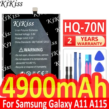 KiKiss HQ-70N HQ70N для Samsung A11 Аккумулятор Мобильного телефона A115 Встроенный Аккумулятор 4900 мАч + Инструменты
