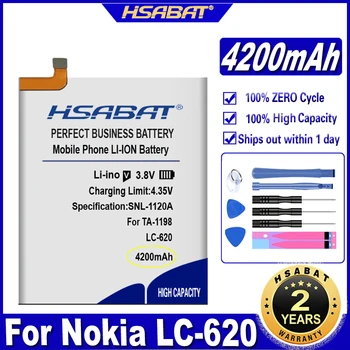 Аккумулятор HSABAT LC-620 4200mAh для Nokia 6.2 7.2 Батареи TA-1198 TA-1200 TA-1196