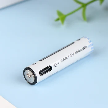 1.5 В AAA Батарея 600/1000 МВтч USB Перезаряжаемая Литий-ионная Батарея Для Мыши С Дистанционным Управлением Маленький Вентилятор Электрическая Игрушечная Батарея