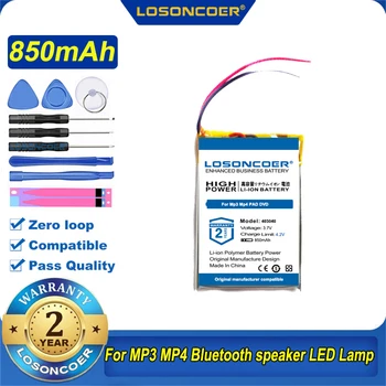 LOSONCOER 850 мАч 3,7 В Lipo ячейки 043040 403040 Литий-Полимерная Аккумуляторная Батарея Для MP3 MP4 Bluetooth динамик Игрушка Светодиодная Лампа