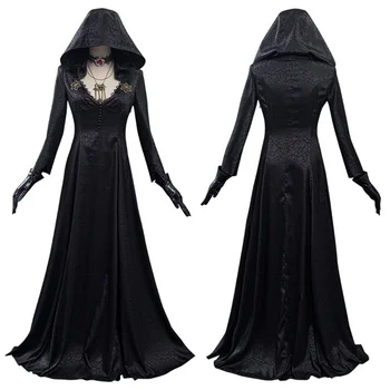 Косплей Костюм Evil Village, платье леди-вампира, наряды на Хэллоуин, карнавальный костюм