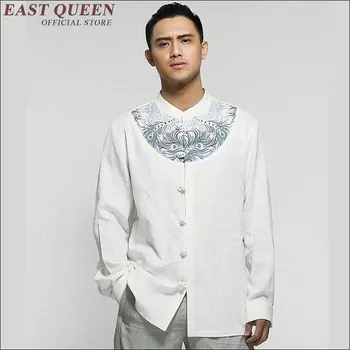 Традиционная китайская одежда для мужчин, одежда Брюса, мужская традиционная восточная рубашка, одежда для кунг-фу AA1637z