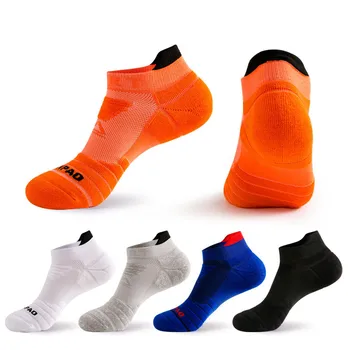 Профессиональные мужские спортивные носки, высокоэластичные дышащие баскетбольные носки, противоскользящие амортизирующие носки для велоспорта на лодыжках, бега