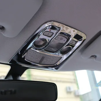 для Peugeot 2008 2014-2019 ABS Хромированная автомобильная лампа для чтения, крышка, наклейки с блестками, Модифицированные Аксессуары
