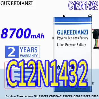 GUKEEDIANZI Новый Аккумулятор для ноутбука C12N1432 для Asus Chromebook Filp C100PA C100PA-3J C100PA-DB01 C100PA-DB02 Аккумулятор емкостью 8700 мАч