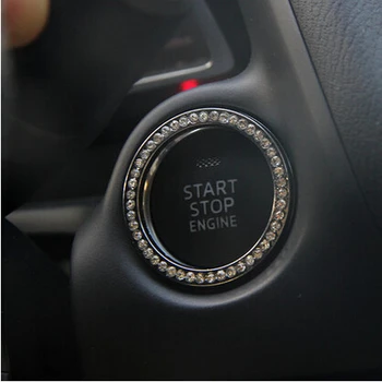 Автомобильный стайлинг Кнопка Start Stop Брелок Для Ключей Зажигания Mazda 2 3 5 6 CX5 CX7 CX9 Atenza Axela
