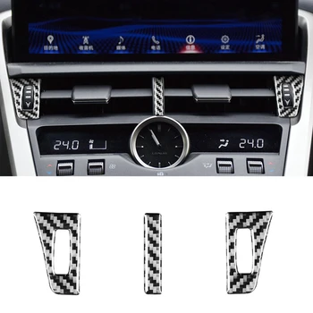 Центральная консоль Приборная панель, крышка воздуховыпуска, Отделка, Наклейка, Аксессуары из углеродного волокна для Lexus NX 200 300H 2014-2019
