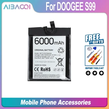 AiBaoQi 100% Оригинальный Фирменная Новинка BAT21ZN1356000 Батарея 6000 мАч Для Мобильного Телефона DOOGEE S99 Bateria
